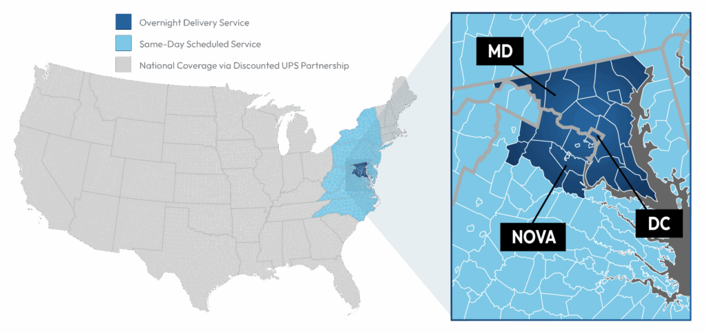 Falcon Express Service area